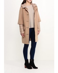 Женское светло-коричневое пальто от Grand Style