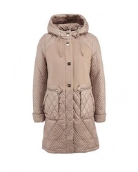Женское светло-коричневое пальто от Grand Style