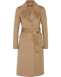 Женское светло-коричневое пальто от Gucci