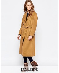 Женское светло-коричневое пальто от Helene Berman
