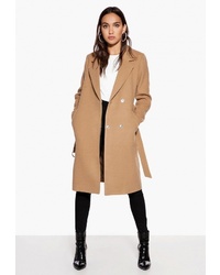Женское светло-коричневое пальто от Ivyrevel