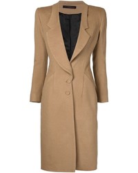 Женское светло-коричневое пальто от Jean-Pierre Braganza