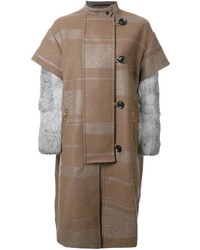 Женское светло-коричневое пальто от Kolor