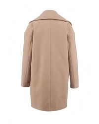 Женское светло-коричневое пальто от LAMANIA