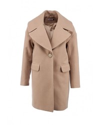 Женское светло-коричневое пальто от LAMANIA