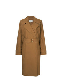 Женское светло-коричневое пальто от Lee Mathews
