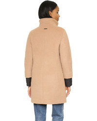 Женское светло-коричневое пальто от Soia & Kyo