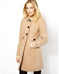 Женское светло-коричневое пальто от Liquorish