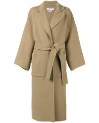 Женское светло-коричневое пальто от Loewe