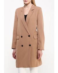 Женское светло-коричневое пальто от Mango