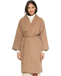 Женское светло-коричневое пальто от Mara Hoffman