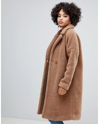 Женское светло-коричневое пальто от Missguided