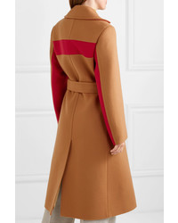 Женское светло-коричневое пальто от Roksanda