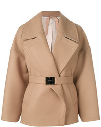 Женское светло-коричневое пальто от No.21