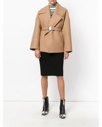 Женское светло-коричневое пальто от No.21