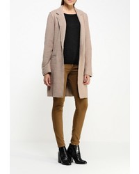 Женское светло-коричневое пальто от Only