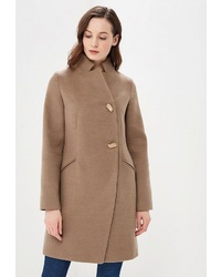 Женское светло-коричневое пальто от Ovelli