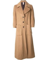 Женское светло-коричневое пальто от (+) People