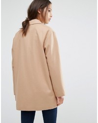 Женское светло-коричневое пальто от French Connection