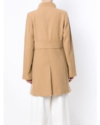 Женское светло-коричневое пальто от Olympiah