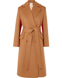 Женское светло-коричневое пальто от Roksanda