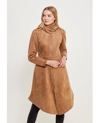 Женское светло-коричневое пальто от Sahera Rahmani