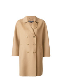 Женское светло-коричневое пальто от Salvatore Ferragamo