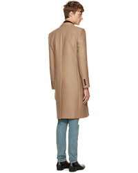 Мужское светло-коричневое пальто от Saint Laurent