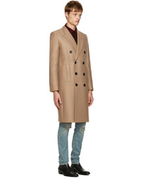 Мужское светло-коричневое пальто от Saint Laurent