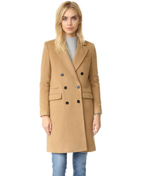 Женское светло-коричневое пальто от The Kooples