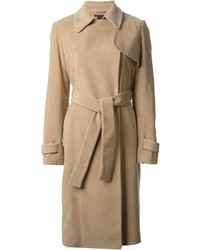 Женское светло-коричневое пальто от Theory