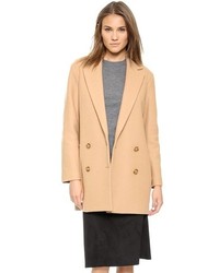 Женское светло-коричневое пальто от Theory