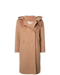 Женское светло-коричневое пальто от Twin-Set