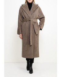 Женское светло-коричневое пальто от Uona