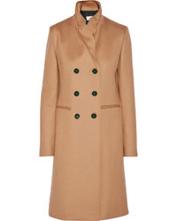 Женское светло-коричневое пальто от Victoria Beckham