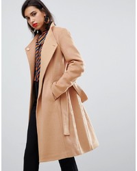 Женское светло-коричневое пальто от Y.a.s
