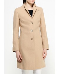 Женское светло-коричневое пальто от Zarina