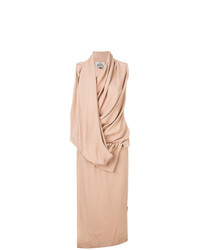 Светло-коричневое платье-миди от Vivienne Westwood Anglomania