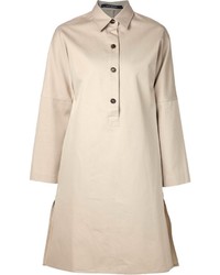 Светло-коричневое платье-рубашка от Sofie D'hoore