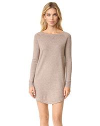Светло-коричневое платье-свитер от 360 Sweater