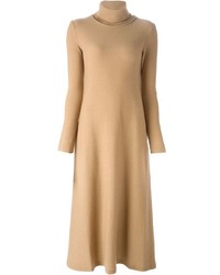 Светло-коричневое платье-свитер от Forte Forte