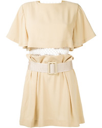 Светло-коричневое платье со складками от Toga