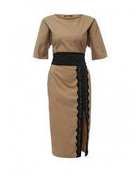 Светло-коричневое платье от Adzhedo