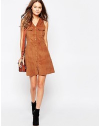 Светло-коричневое платье от Glamorous