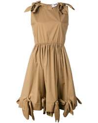Светло-коричневое платье от MSGM