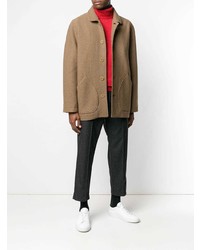 Светло-коричневое полупальто от YMC