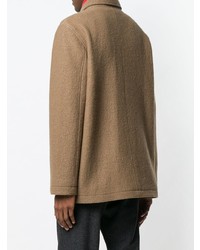 Светло-коричневое полупальто от YMC