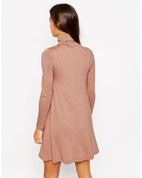 Светло-коричневое свободное платье от Asos