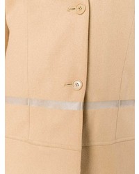 Женское светло-коричневое стеганое пальто от Helmut Lang Vintage