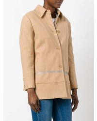 Женское светло-коричневое стеганое пальто от Helmut Lang Vintage